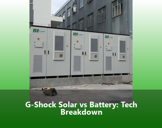 G-Shock Solar vs Battery: Tech Breakdown